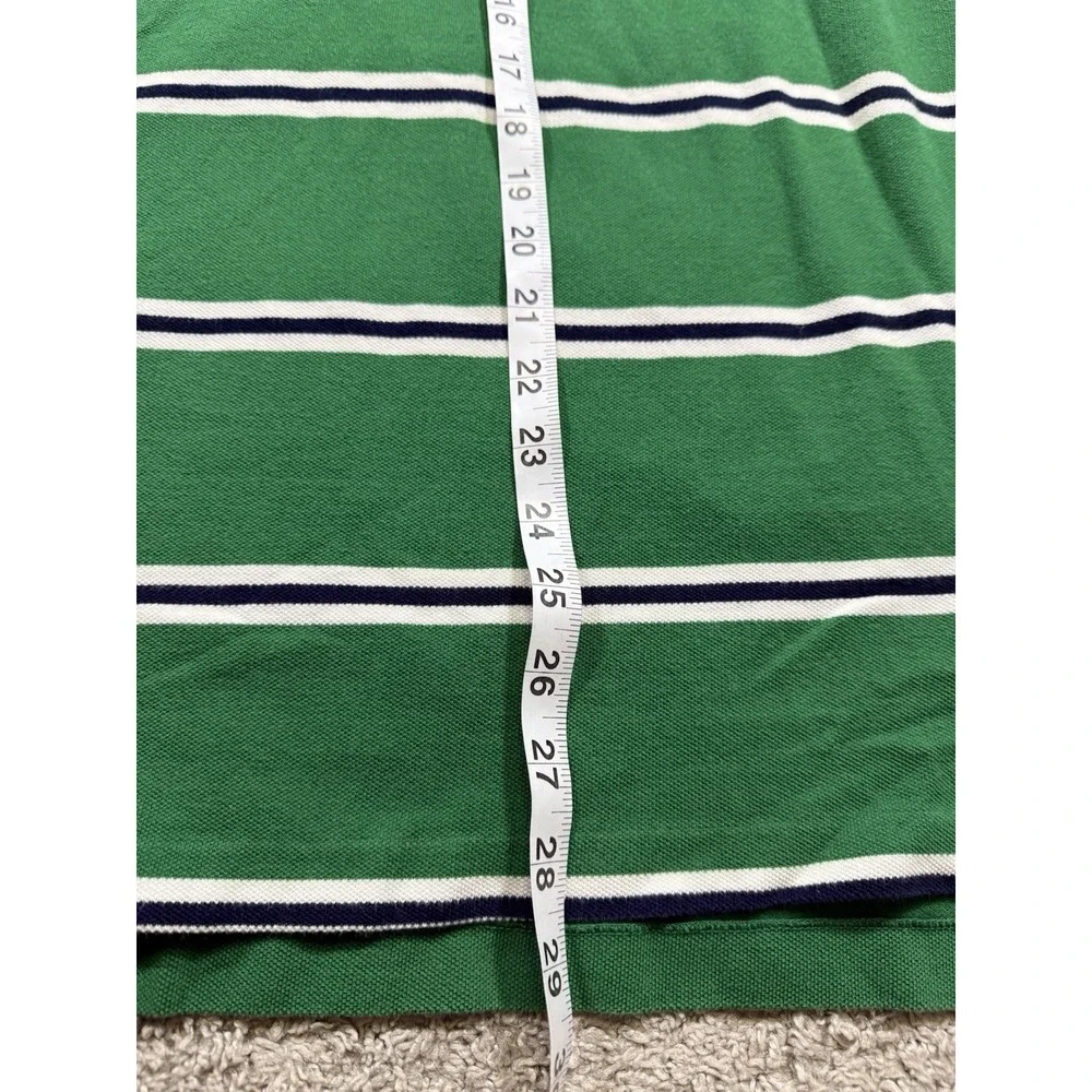 Polo Ralph Lauren Shirt Men Large Striped Short Sleeve Golf Green ‎ Outdoors L